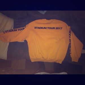 Yellow and black Justin Bieber crewneck sweatshirt